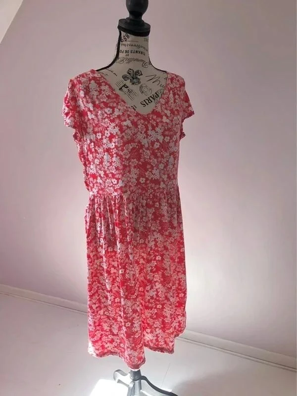 🌺 Red floral dress – In Extenso – Size 40 – Very good condition – photo 9